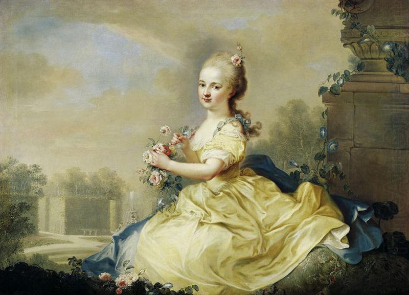 unknow artist Portrait of Maria Josepha Hermengilde, princess of Liechtenstein later Esterhazy oil painting picture